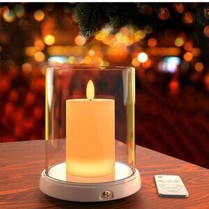 Rechargeable LED Candle Night Light With‎ Remote & Touch Switch